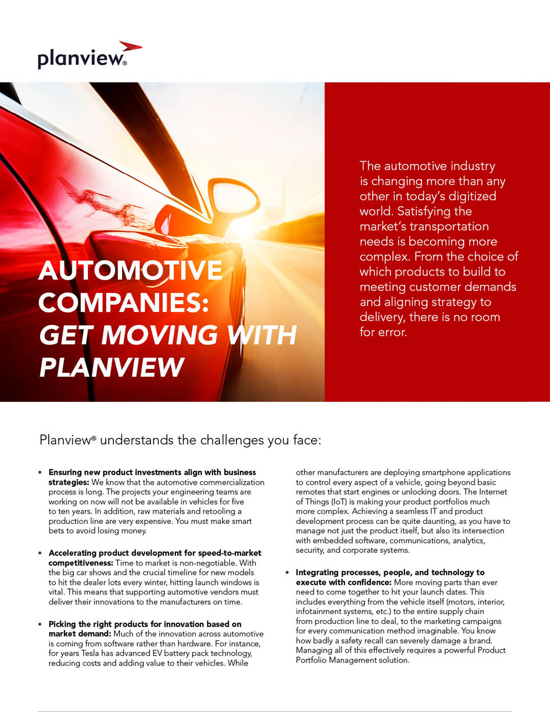 Automotive Companies: Get Moving With Planview
